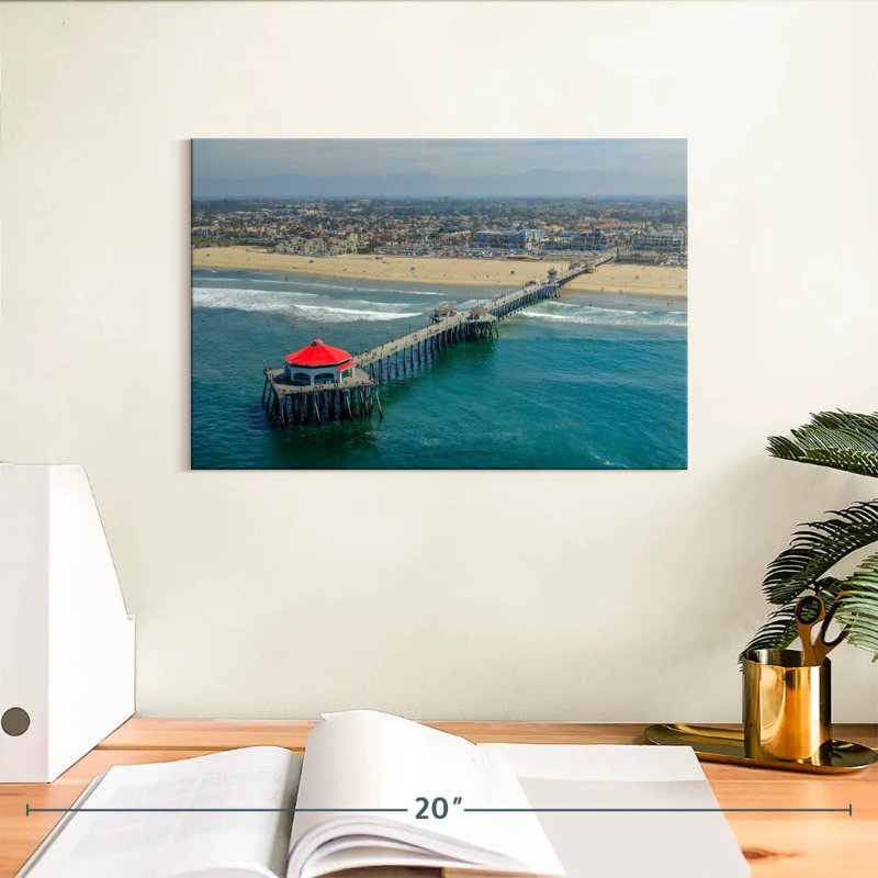 Aletra Huntington Beach Pier View, 8" H x 12" W