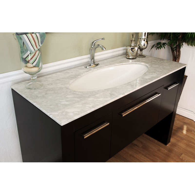 Ensemble de meuble-lavabo simple 55 po Madarisse, Blanc