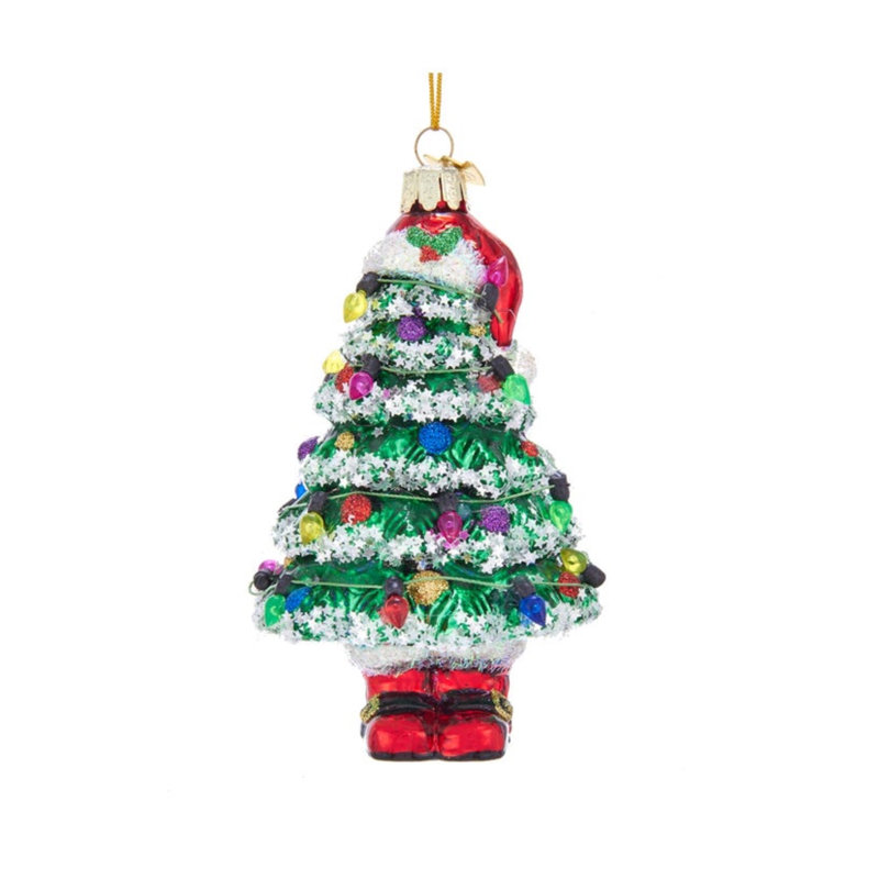 Gems Tree with Santa Hat and Boots Hanging Figurine Ornament