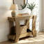Console 47 pouces pour vestibule, table de ferme en bois