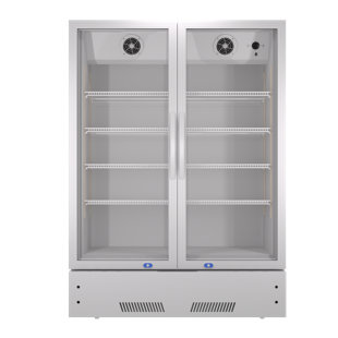 KICHKING 38.3'' Commercial Display Fridge, 17 Cu.ft Drink Refrigerator for Office or Bar