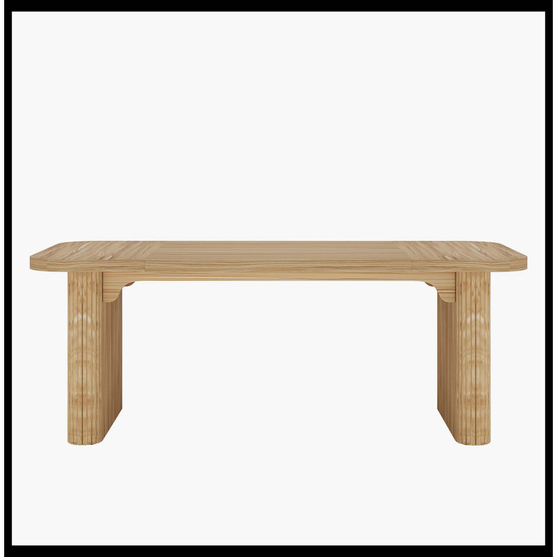 Table de bureau rectangulaire 62,2 po, Naturel