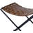Augusta 22.5" W Foldable Genuine Leather and Iron Accent Stool