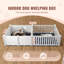 Boîte de mise bas pour chien 93,3 x 48,4 x 18,1 po