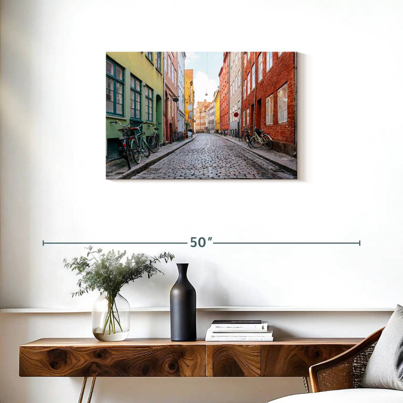 Rue pavée à Copenhague