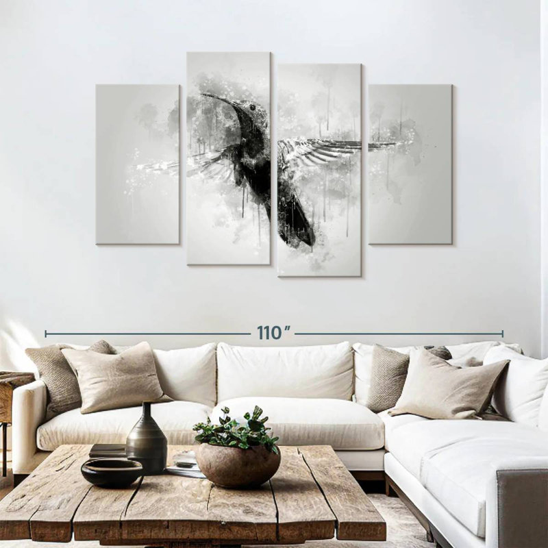 Brampt Small Hummingbird Black And White