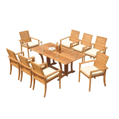 Algrave Outdoor 9 - Piece Teak Dining Set