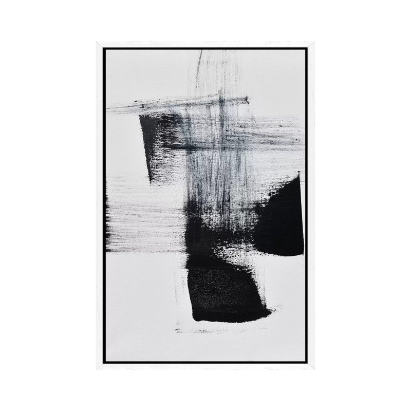 Barely Holding On To Smoke II by Christian Klingeler - Print on Canvas, 66.04cm H x 20.32cm W x 3.81cm D, White Framed Canvas