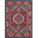 Tapis oriental rouge / turquoise Hertzler