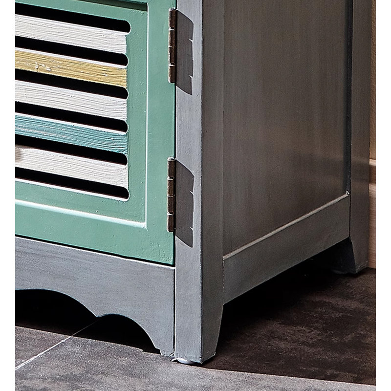 Banc de rangement Vintage, Gris