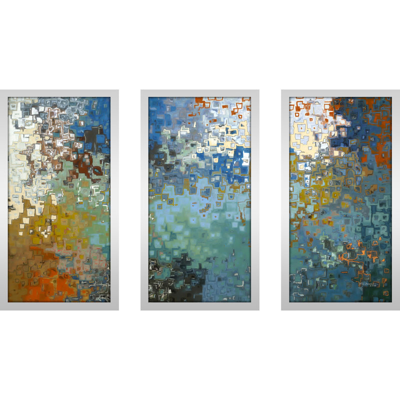 « psalm 121 7 max » par mark lawrence, ensemble de 3 impressions encadrées, H 25,5 po x l 40,5 po x P 1 po