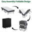 Lit pliant de 75 pouces avec matelas en mousse à mémoire de forme de 5 po, lit d'invité escamotable peu encombrant, structure en métal robuste sur roulettes, lit simple portable pour adultes et invités