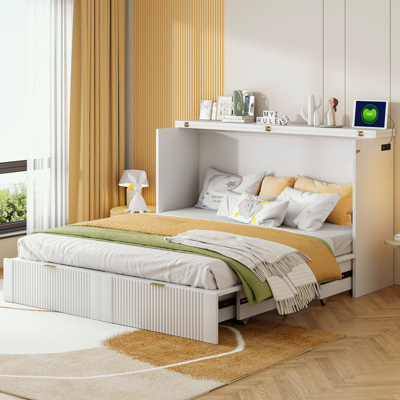 Lit pour chambre à coucher, gris, Grand
