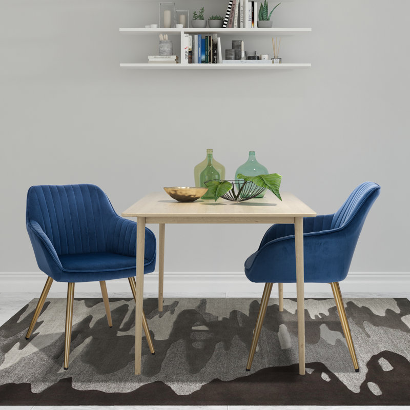 Pelham Upholstered Chair, Blue