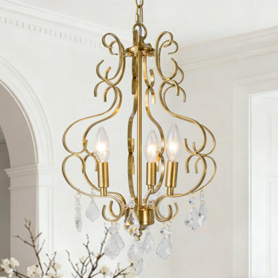 Lustre en cristal Glam 3 lumières Fieldhouse