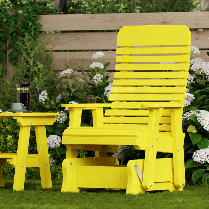 Fauteuil oscillant simple Signature, Jaune citron
