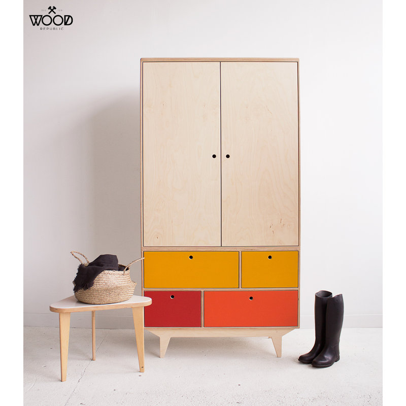Merchant 2 Door Manufactured Wood Wardrobe