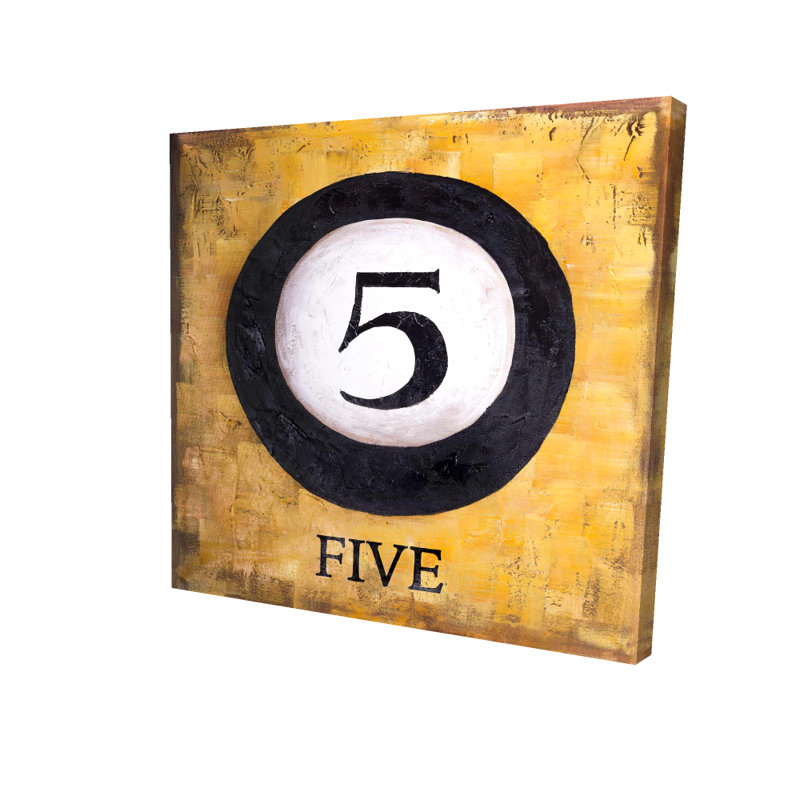 Billiard Ball No5 - toile, décoration de bureau