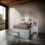 Grand lit avec rangement blanc Ireland