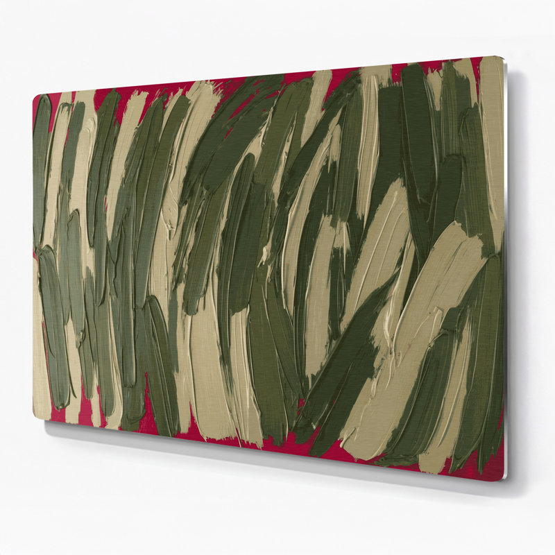 Neo Expressionism 73 Brown Metal Wall Art, 8" H x 10" W