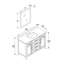 Ensemble de meuble-lavabo simple 48 po avec miroir Tahoe-913235323