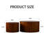 Table basse moderne en noyer, sans assemblage, table ronde pour petits espaces, noyer