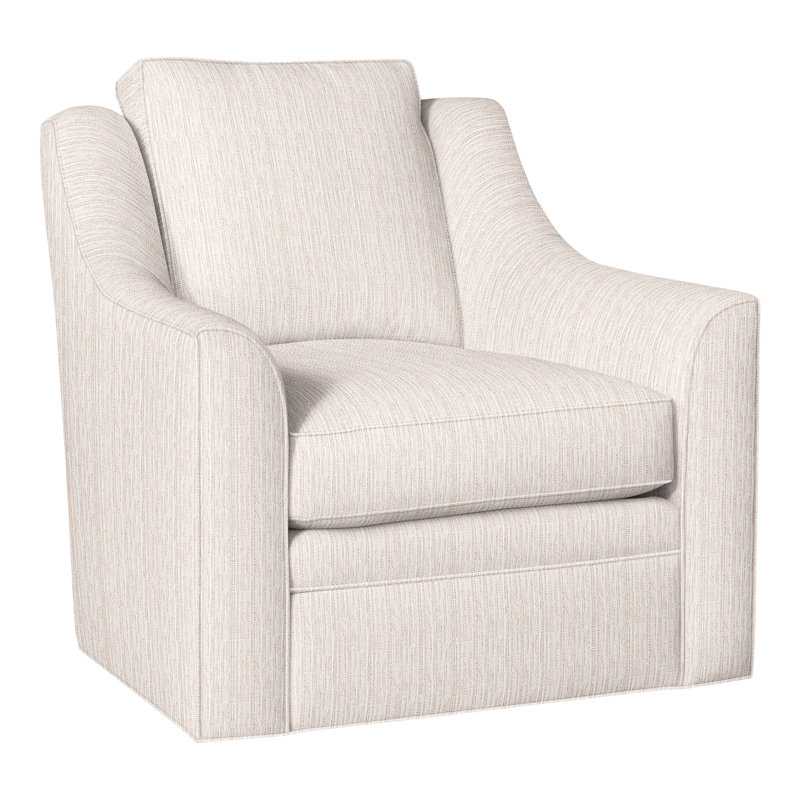 American Bungalow Nicholas Barrel Back Swivel Chair, Perigold Poros Eggshell
