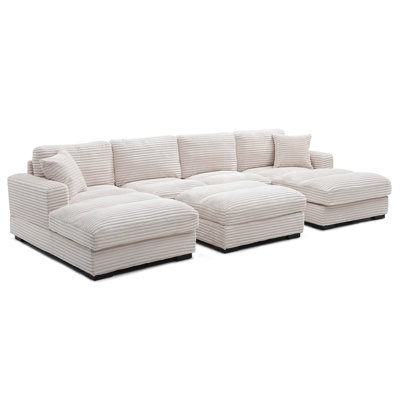Scarlet, Super Comfy and Soft, Thick Corduroy Lounger