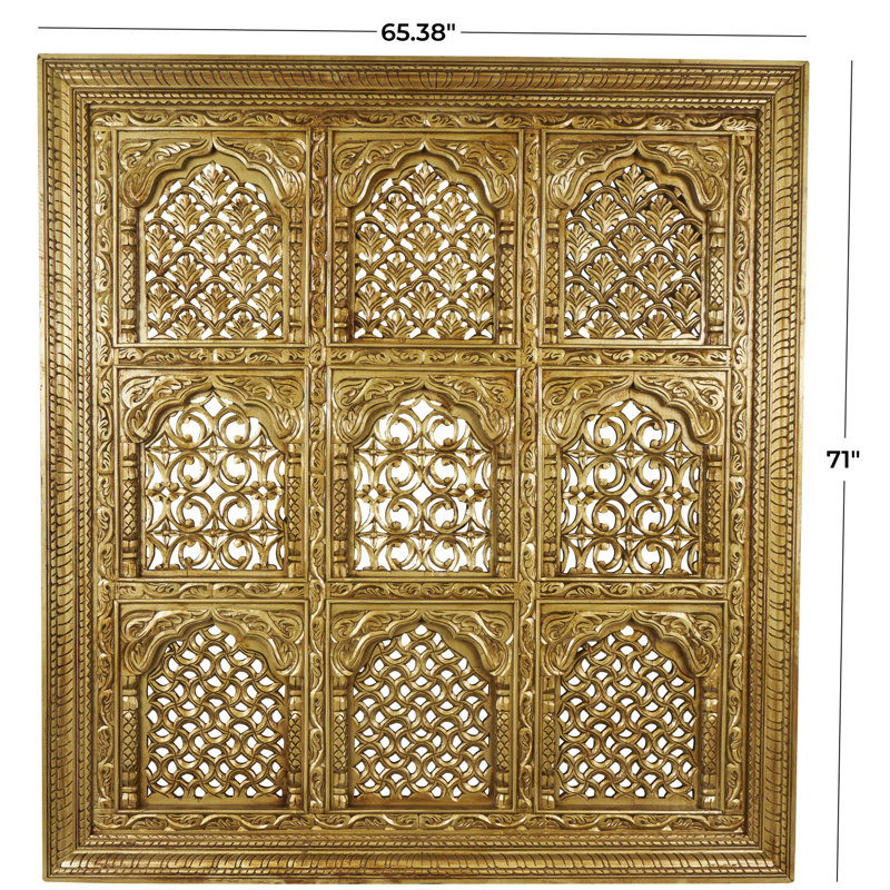 Handmade Abstract Wall Decor on Solid Wood