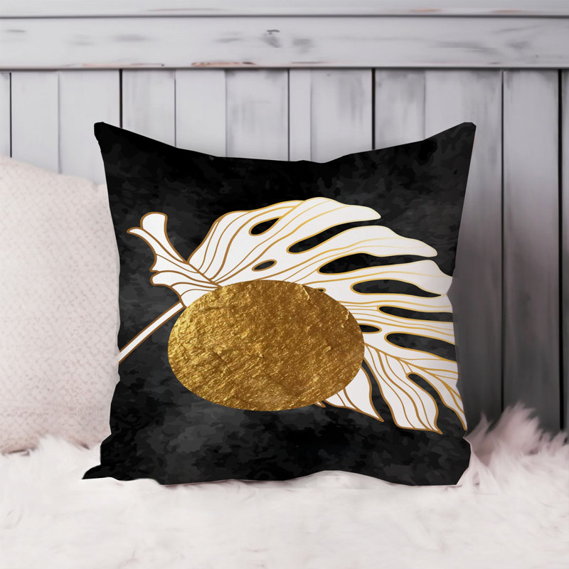 Botanical Monstera Leaf Elegance Moden Bohemian, 20"H x 20"W
