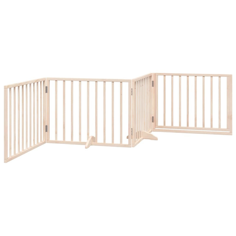 Ziggie Solid Wood Dog House Door, Beige, 60cm H x 320cm W x 2cm D