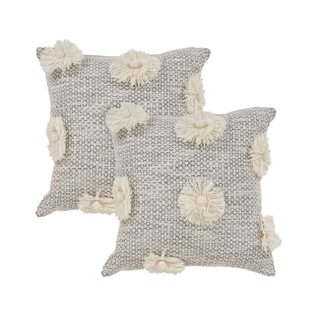  Textured Throw Pillow (Set of 2) Dakota Fields