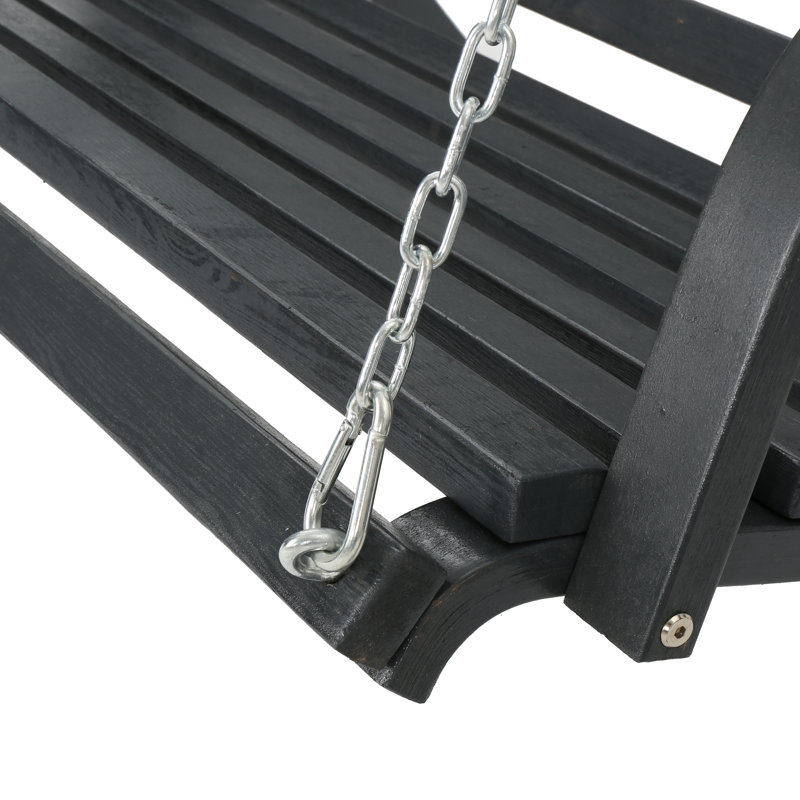 Isiah Porch Swing with Stand, Gray
