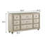 Commode, velours beige