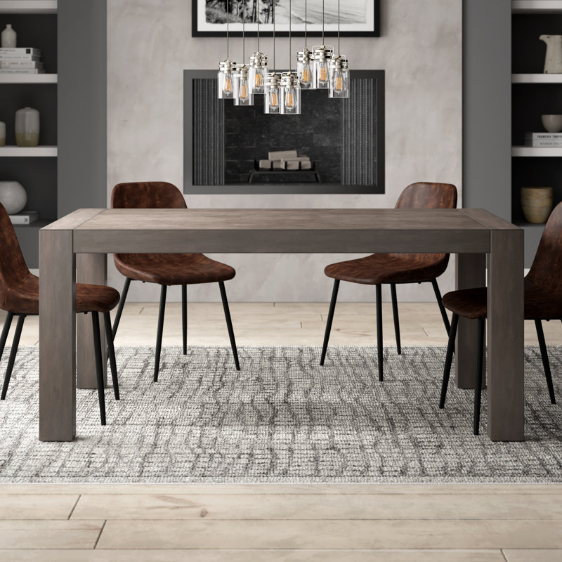 Hanneman Acacia Solid Wood Dining Table