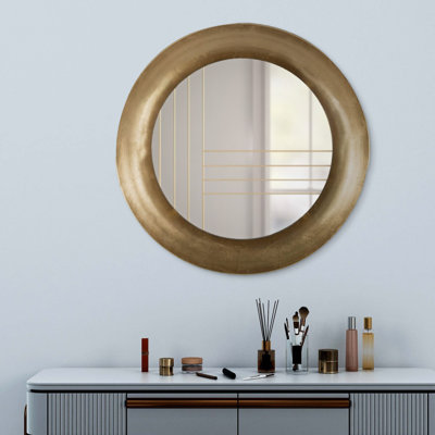 Paulette Metal Flat Wall Mirror