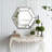 20" X 18" Hexagon Wall Mirror With Contemporary Glass Design