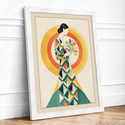 Figure Art Deco - Framed Print