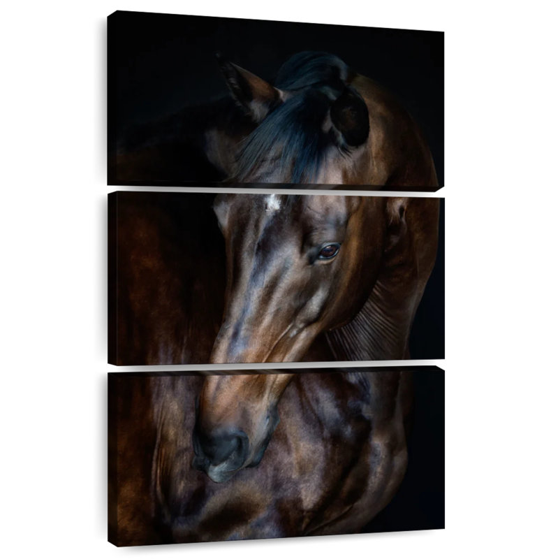 Brampt Sunlit Horses I, 50" H x 32" W