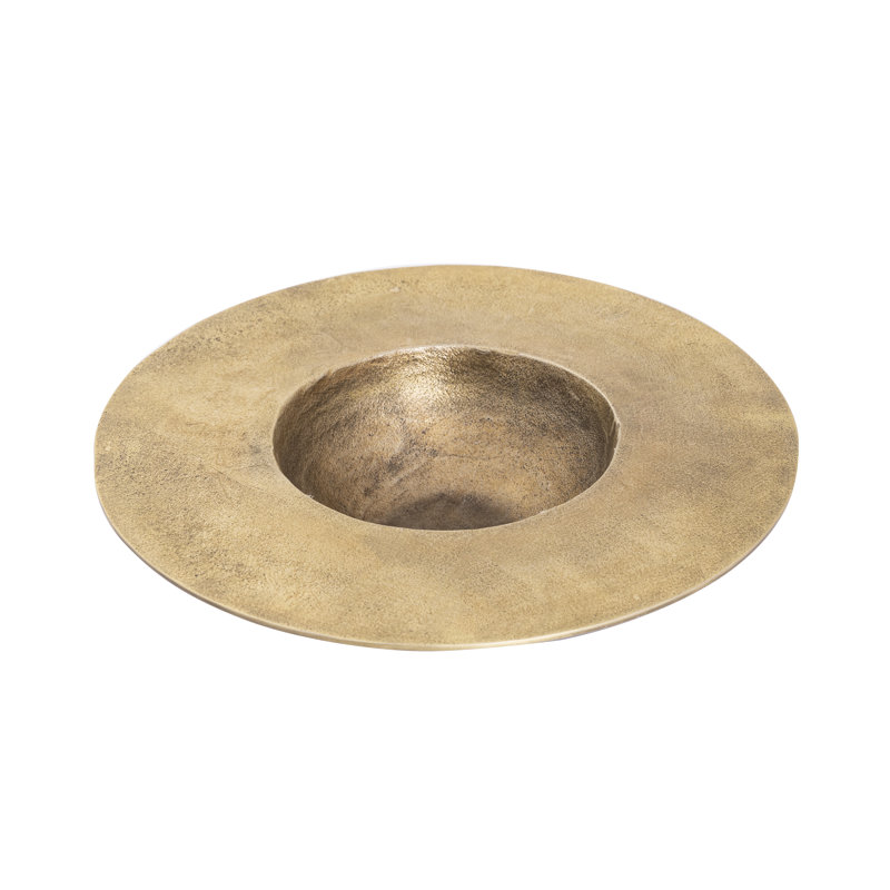 Barish Plate - Bronze, H 4 po x l 16 po x P 16 po, Laiton