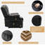 Laekyn Faux Leather Manual Rocker Recliner-884910264