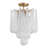 Hamrah 4 Light Aged Brass Semi Flush Mount-383783836