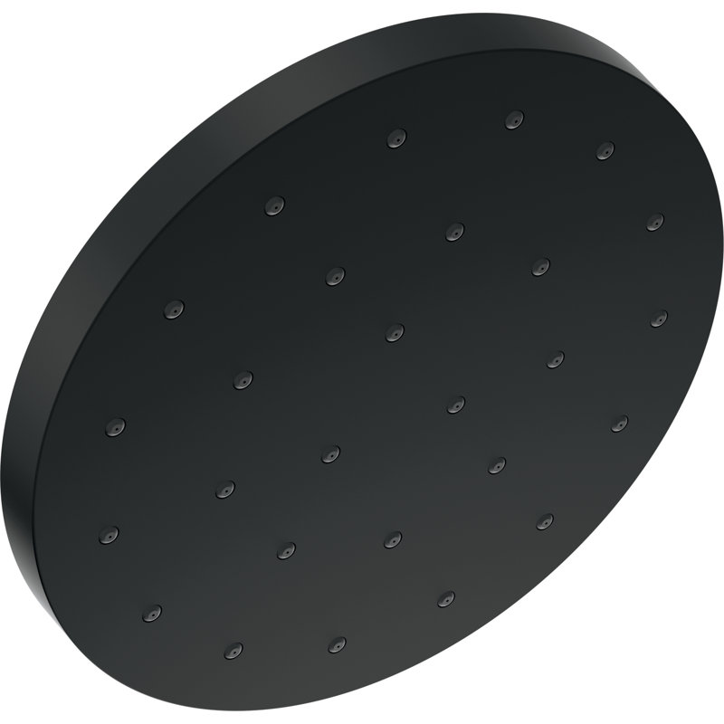 Pomme de douche à réglage unique 2,5 GPM avec technologie H2Okinetic, Noir mat