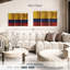 Drapeau de la Colombie en bois-2118649239