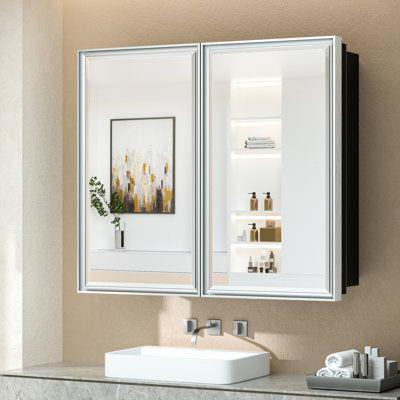 Armoire à pharmacie avec miroir et tablettes Cyrille