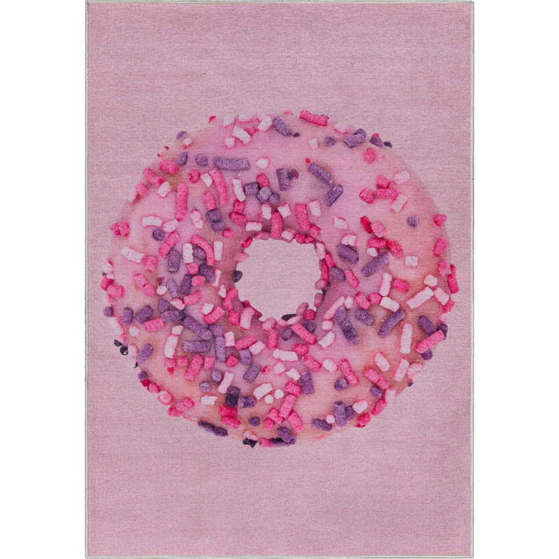 Tapis rose Kehr Sprinkles Donut Kids, Rectangle 5 pi x 7 pi