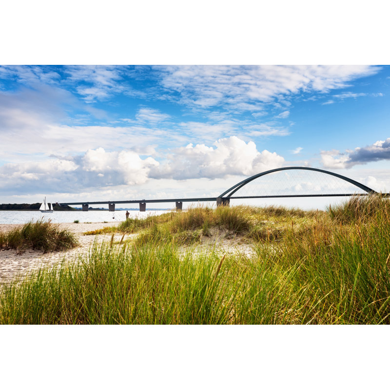 Rashard Fehmarn Sound Bridge by Firina - Wrapped Canvas Print, 20cm H x 30cm W x 3.8cm D