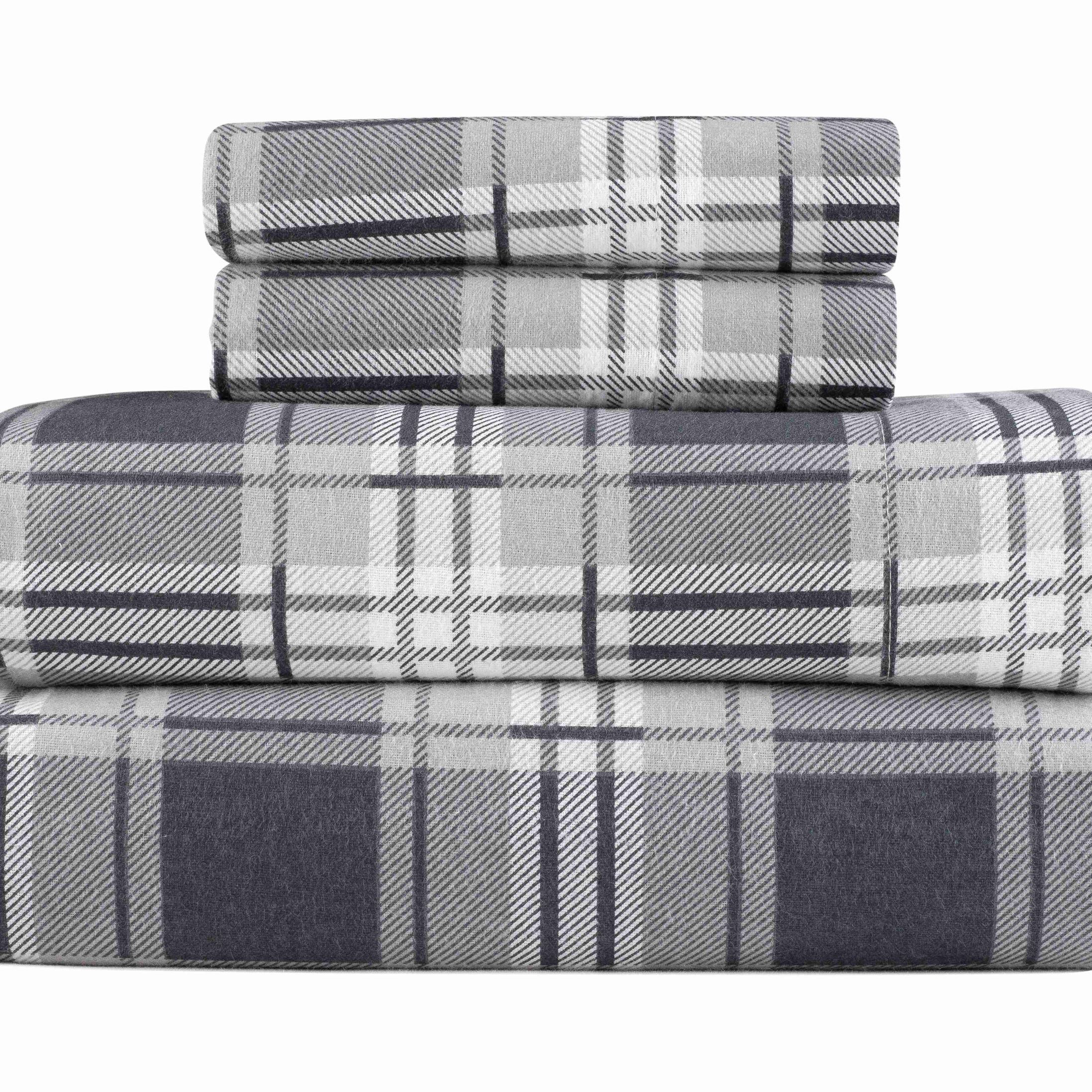 Kathy Ireland Home Kathy Ireland 100% Turkish Cotton Flannel Sheet Set ...