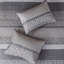Courtepointe réversible 6 pièces pour très grand lit / très grand lit, gris / taupe, lavable à la machine avec coussins brodés et plissés, rembourrage de luxe, coussin décoratif-120469565-120469567