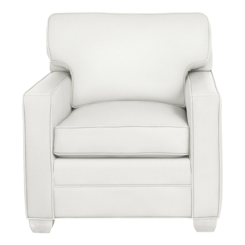 Chaise Hillcrest 37 ", Peau de mouton Kempsey, Casablanca